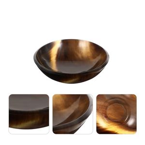 Bol en corne de buffle écologique d'art fonctionnel fait à la main à partir de matériaux naturels durables poli esprit de cadeau éthique biologique - Product Image 3