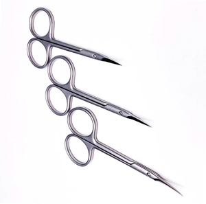 Ciseaux de coq en acier inoxydable allemands professionnels avec poignée en or ciseaux de manucure à ongles cuticules outil de beauté pointu - Product Image 5