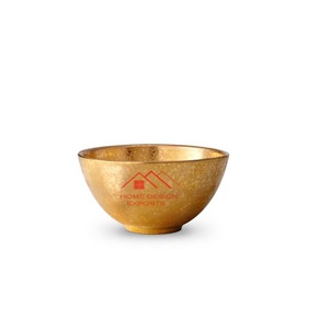 Diseño martillado Venta caliente Decoración de hotel para el hogar Boll de metal en 2 tonos Acabado hecho a mano Decoración de mesa Cuenco de frutas - Product Image 5