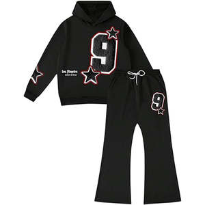 Sweat à capuche pull en coton de haute qualité et survêtement imprimé sur mesure vêtements d'hiver tenue décontractée mode de rue vêtements en gros - Product Image 6