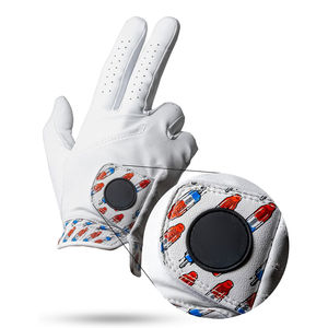 Guantes de golf profesional suave para zurdos ejercicio tren Cabretta cuero logotipo personalizado hombres Crebratta cuero Golg guante - Product Image 5