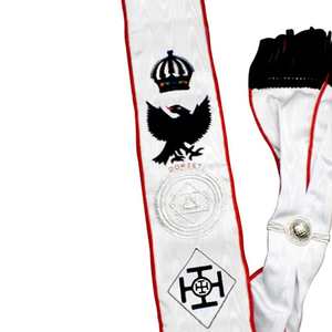 Fabrication personnalisée maçonnique Regalia Royal Arch tablier ceinture de broderie à la main durable belle ceinture de broderie - Product Image 5