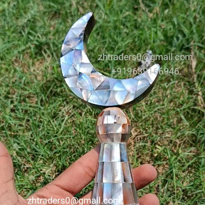 Décoration de table mobile artisanale en nacre industrielle, motif croissant de lune de mosquée, pour l'Aïd, décoration islamique pour la maison, Ramadan, printemps - Product Image 1