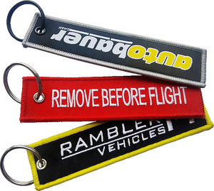 <span class=keywords><strong>2025</strong></span> Tùy Chỉnh Thân Thiện Với Môi Polyester Máy Bay Phản Lực Anime Thêu Vải Logo An Toàn Keychain Cho Giày Túi Hàng May Mặc Tùy Chỉnh Hình Dạng Thẻ - Product Image 6