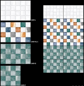 Azulejo de pared exterior interior de último diseño de cerámica hecho en India 30x45 cm con grado premium para materiales de construcción - Product Image 1