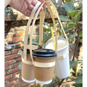 Organisateur de boissons en bambou naturel fabriqué au Vietnam offrant un placement stable de plusieurs tasses avec une esthétique moderne et propre pour le service - Product Image 4