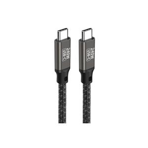 Cable de Datos de Alta Velocidad Netzy QG02 240W PD3.1, 1 Metro, Negro, Tipo-C a Tipo-C, Cobre Puro, USB3.0 para Dispositivos USB - Product Image 4