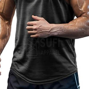 Ropa Deportiva, Camiseta Deportiva Informal para Hombre, Transpirable, de Punto, de Secado Rápido, 100% Algodón, de Alta Calidad, SUFI APPAREL SA-ST-9009 - Product Image 3