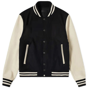 Blouson universitaire homme tendance en laine tricotée de qualité supérieure, manches confortables, logo personnalisé, idéal pour l'hiver – Nouvelle collection très prisée - Product Image 1