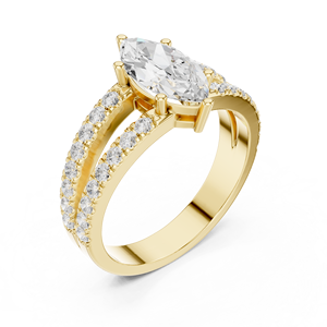 14K <b>Indian</b> Bridal <b>Ring</b> with Stone - Product Image 6