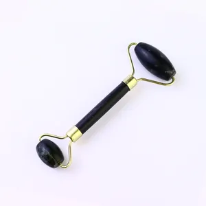 Thrifty MUJGAN Natural Skincare and Beauty Massage Tool Black Jade Roller