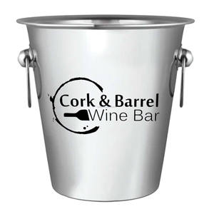 Seau à glace pour le vin Seaux à glace en métal faits à la main de taille et de conception personnalisées avec logo et poignée Prix personnalisé - Product Image 1