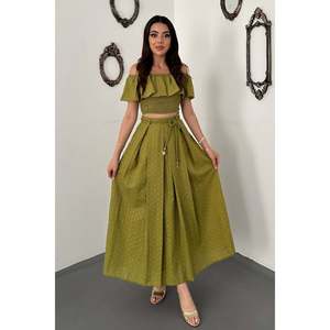 Ensemble Blouse et Jupe Gipeli Vert Pistache - Vert Pistache - Product Image 1