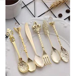 Finishing Design Stainless Steel Kitchenware Cutlery Set Fully Metal Design <b>RainBow</b> Cutlery Tools Shiny Flatware Cutlery Set - Product Image 4