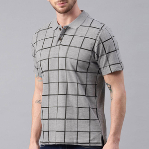 Camisetas de Hombre de Excelente Calidad, Ligeras, Tejidas y Estampadas, Personalizables, Transpirables, de Poliéster/Algodón, Manga Corta, de Fábrica, Online - Product Image 3