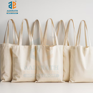 Sac fourre-tout en coton personnalisé avec logo, longue durée, avec longue poignée, fermeture ouverte, pour le shopping, la plage, les voyages et le transport quotidien, Inde - Product Image 5