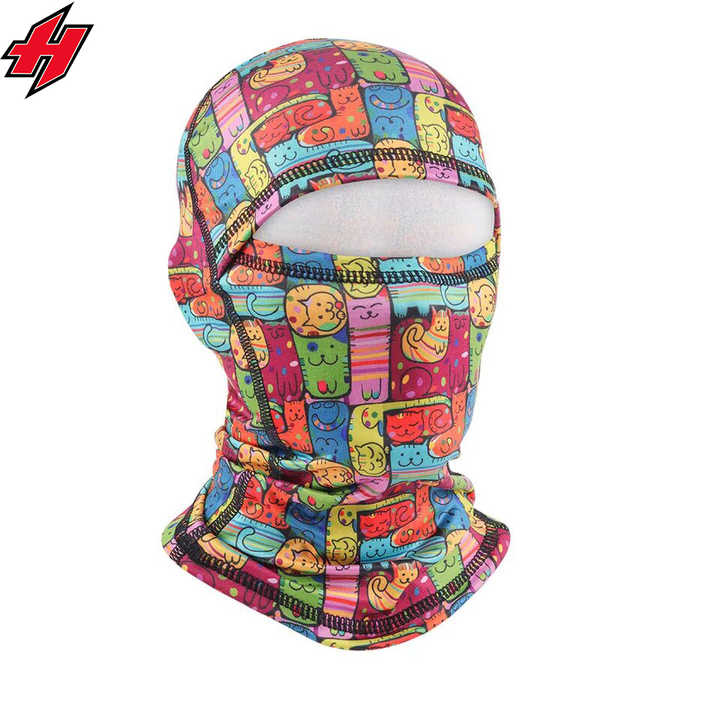 Hochwertige anpassbare Multifunktions-Fleece-Sturmhaube Einfarbige Ski maske Hut Outdoor-Sport Radfahren Angeln Winter