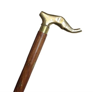 Bâton de marche CANNE en bois sculpture à la main sculpté à la main canne de marche pour homme femme canne de marche légère - Product Image 1