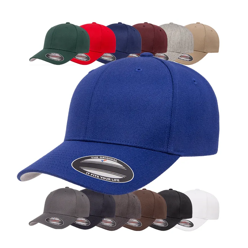 6477 custom 6 panel women unisex winter wool close back flex fit snapback cap fitted baseball cap with logo professional