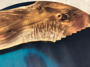 โต๊ะรับประทานอาหารดีไซน์ทันสมัยทำด้วยมือเฟอร์นิเจอร์ไม้หรูหราสำหรับห้องครัวและห้องนั่งเล่นเฟอร์นิเจอร์บ้านอีพ็อกซี่ - Product Image 5