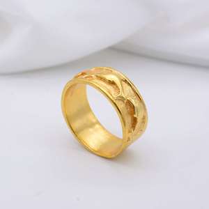 Handmade Gold-Plated Brass Jewelry <b>Ring</b> with Pink Gemstone Fish & <b>Open</b> Design Waterproof Cutey Engagement <b>Ring</b> Birthday Gifts - Product Image 3