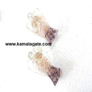 Venta al por mayor hecha a mano 7 Chakra piedra curativa Ángel orgonita tallada Ángel orgonita piedra semipreciosa artesanías para la buena suerte - Product Image 4