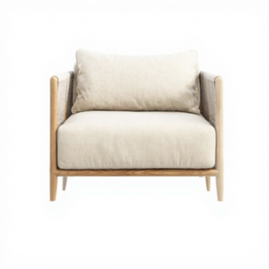 Sillas de Salón con Estructura de Madera y Espuma Gruesa, Tapizadas en Tela Suave, Diseño Simple y Moderno - Product Image 1