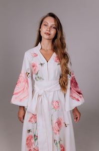 2025 dernière arrivée robe ukrainienne encolure en v chaîne avec gland manches longues bouffantes poche latérale dames ukrainiennes Mini robe meilleur - Product Image 2
