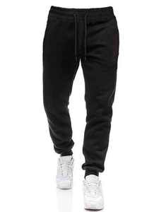 Ensemble survêtement homme gris et noir avec sweat à capuche doublé polaire et pantalon de jogging assorti – Vêtements OEM ODM en gros - Product Image 4