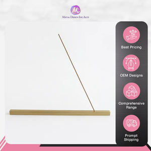 Amplia gama de vajilla de decoración interior de color dorado de latón macizo de primera calidad, soporte de incienso de diseño moderno al mejor precio - Product Image 2