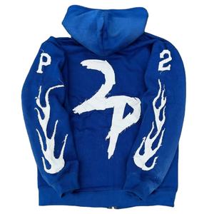 Sudadera con capucha clásica de hombre de alta calidad 100% personalizable OEM 280-300 Gsm Fleece (mezcla de algodón y poliéster) sudadera digital - Product Image 2