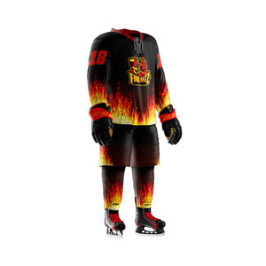 Uniforme de hockey sobre hielo con logotipo de equipo personalizado, conjuntos ligeros de poliéster transpirable 100% de alta calidad, superventas - Product Image 2