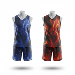 Uniforme de Baloncesto con Textura de Grietas Dinámicas |   Camiseta y Pantalones Cortos Sublimados con Logotipo Personalizado - Product Image 1