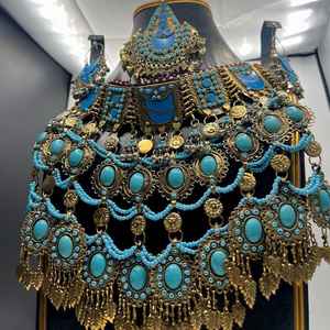 Conjunto de Joyería Afgana Hecha a Mano para Mujer, para Bodas y Fiestas, Proveedor Directo de Fábrica, Conjuntos de Joyería para Damas en Estilo Afgano - Product Image 3