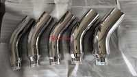 Embouts d'échappement robustes en chrome poli, diamètres intérieurs 4'' et 5'', diamètres extérieurs 6'', 7'', 8'', longueur 23''