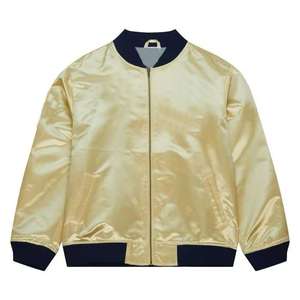 Personalizado Varsity bordado acolchado forrado hombres personalizado béisbol Bomber Varsity chaqueta de satén para hombres - Product Image 5