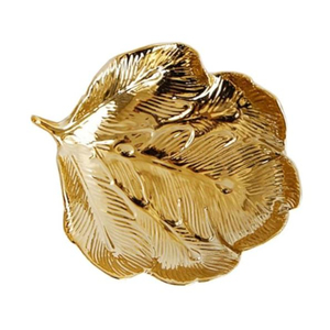 Plateau de service finition dorée plateau de service en feuille plateau en métal aluminium pour accessoires de table pour la maison au prix le plus bas - Product Image 3