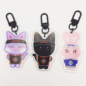 Personnage en cuir promotionnel en gros Mini sac sécurité en peluche Anime porte-clés personnalisé - Product Image 6