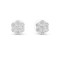 Boucles d'oreilles de luxe en or jaune 18 carats avec diamants de laboratoire taille brillant en forme de trèfle à six feuilles, certifiées IGI, pour usage quotidien