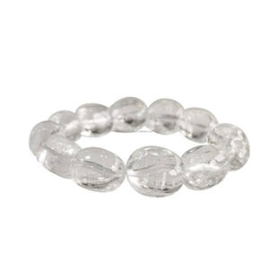 Healing <b>Crystal</b> Natural Stone Jewelry <b>Crystal</b> Clear Quartz Tumbled <b>Bead</b> Bracelet Clear <b>Crystal</b> Gemstone Bracelet Fashion Jewelry - Product Image 3