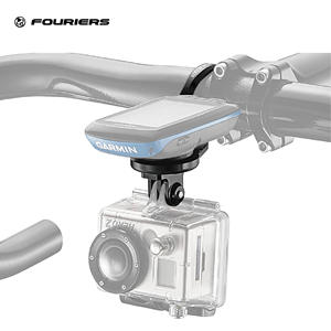 Support d'ordinateur anodisé noir Fouriers HA-GAMPR12 compatible avec GARMIN Edge & MIO & Bryton pour guidon de 31,8 mm - Product Image 1