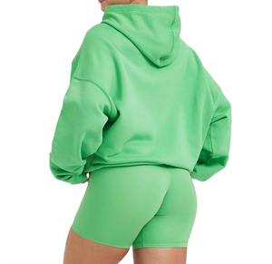 Ensemble sweat à capuche et short en coton uni pour femme, coupe décontractée, toucher doux, séchage rapide, écologique, idéal pour l'été - Product Image 5