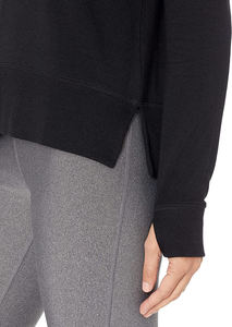 Athletic Jet Black Hoodie 2025 Ligero de manga larga Sudadera con capucha de lana para mujer Puff Print Fit Style Camuflaje de moda - Product Image 4