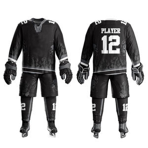 Uniformes de Hockey sobre Hielo Personalizados para Equipos Deportivos, Conjuntos de Secado Rápido de Spandex/Poliéster de Alta Calidad, Uniformes de Hockey sobre Hielo Hechos en Pakistán a Bajo Precio - Product Image 3