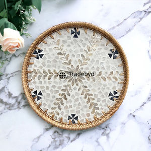 Bandeja de Ratán Moderna Hecha a Mano, Duradera, de Primera Calidad, Multiusos, Elegante Organizador para el Hogar, Tradebyd - Product Image 4