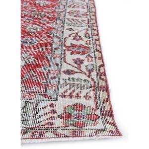 Alfombra de Lana Anudada a Mano con Diseño Floral Abstracto Rojo y Naranja Vintage, Alfombra Rectangular Grande para Sala de Estar -Pae-2045 - Product Image 4