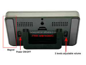 Yeni varış çift kanal dijital mutfak saymak ve manyetik LCD büyük ekran zaman yönetimi ile geri sayım sayacı saat - Product Image 6