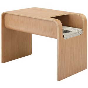 Table d'appoint en teck massif de couleur naturelle, équipée d'une étagère, pour l'intérieur et l'extérieur. - Product Image 5