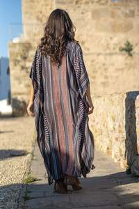 100% Cotton Bán Buôn Trang Phục Phụ Nữ Bãi Biển Mặc Maxi Kaftan Váy Thêu Dài Mở Kaftan <span class=keywords><strong>Desi</strong></span> Bơi Mặc Sexy Bãi Biển Ăn Mặc - Product Image 4