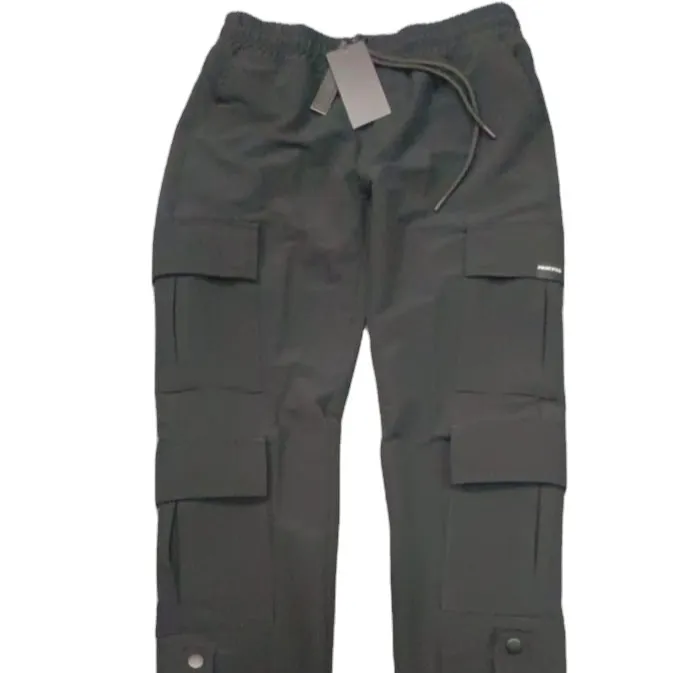 2024 pantalones promocionales para correr para hombres, pantalones tácticos con múltiples bolsillos, pantalones Cargo de Hip Hop para hombres de Lennox Fashion BD